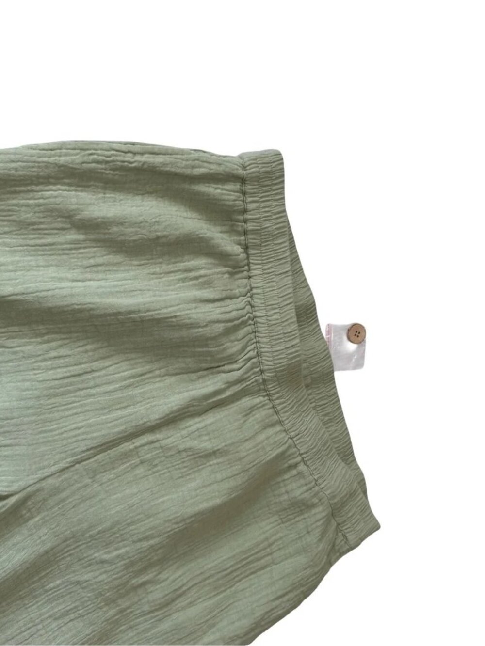 NORTHSTYLE - Gauze Double Cloth Casual Crop Pant - Green Sauge Size Medium - Picture 7 of 8